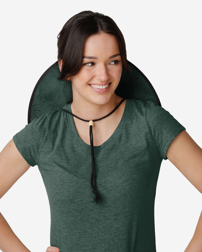 Green Bay Packers Floral Printed Straw Hat FOCO - FOCO.com