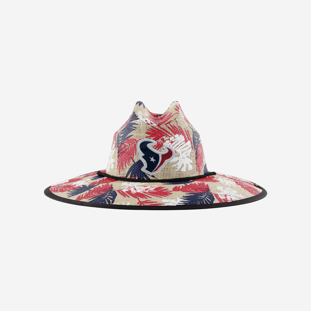 Houston Texans Floral Printed Straw Hat FOCO - FOCO.com