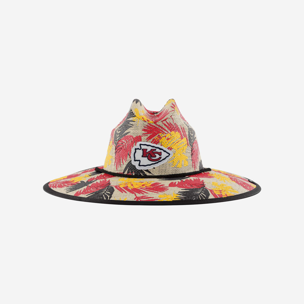 Kansas City Chiefs Floral Printed Straw Hat FOCO - FOCO.com