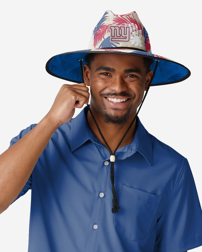 New York Giants Floral Printed Straw Hat FOCO - FOCO.com