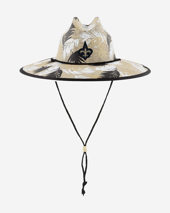 New Orleans Saints Floral Printed Straw Hat FOCO - FOCO.com