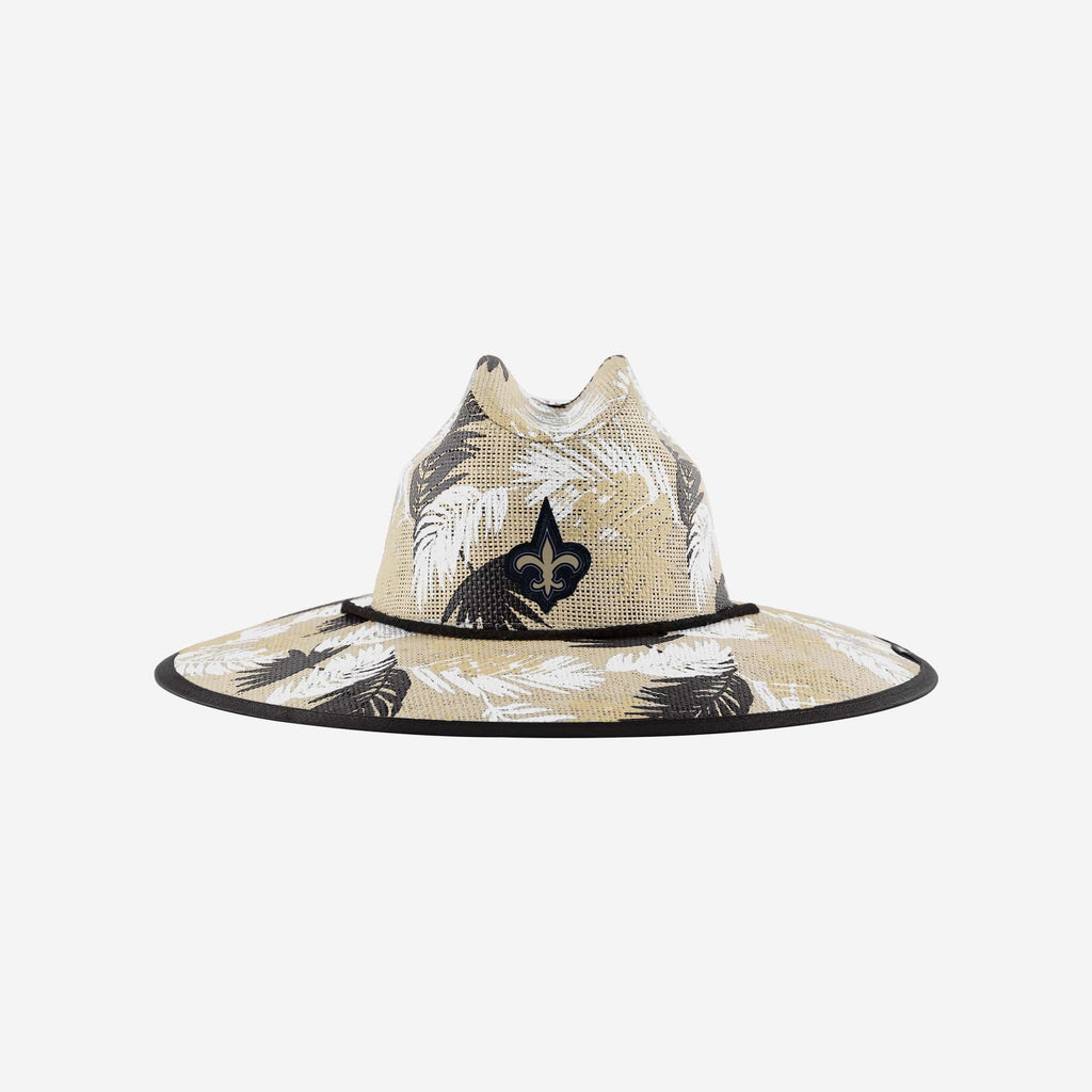 New Orleans Saints Floral Printed Straw Hat FOCO - FOCO.com