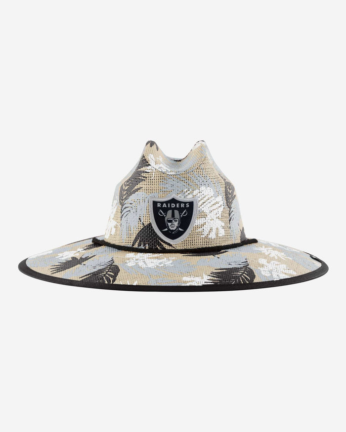 Las Vegas Raiders Floral Printed Straw Hat FOCO - FOCO.com