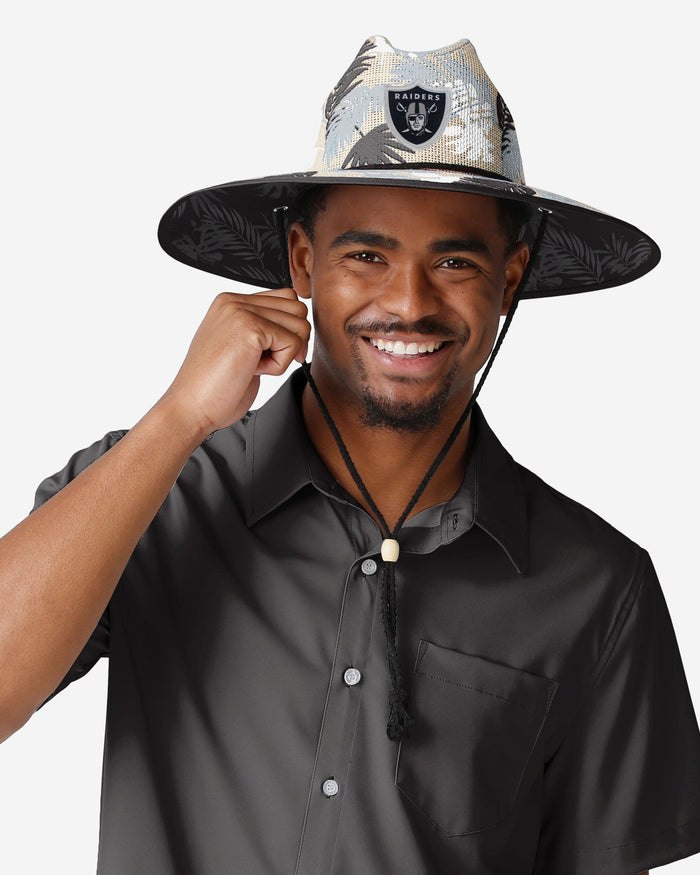 Las Vegas Raiders Floral Printed Straw Hat FOCO - FOCO.com