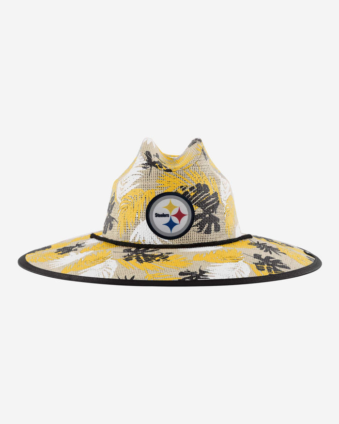 Pittsburgh Steelers Floral Printed Straw Hat FOCO - FOCO.com