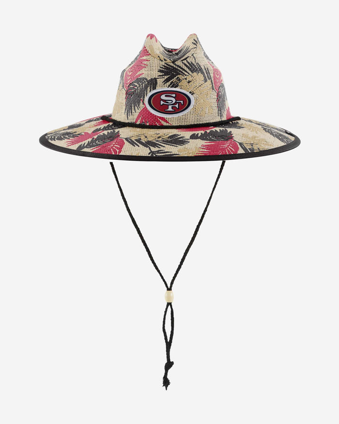 San Francisco 49ers Floral Printed Straw Hat FOCO - FOCO.com