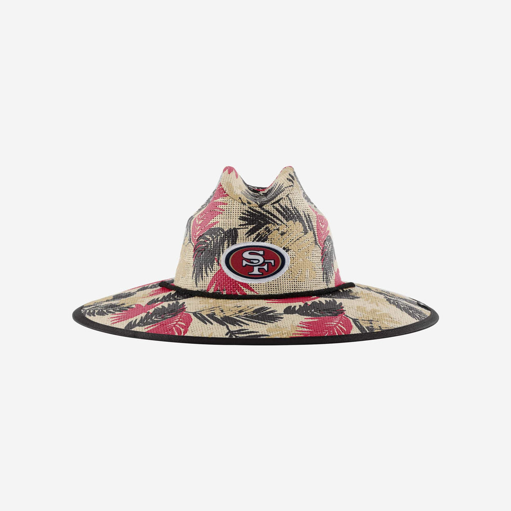 San Francisco 49ers Floral Printed Straw Hat FOCO - FOCO.com