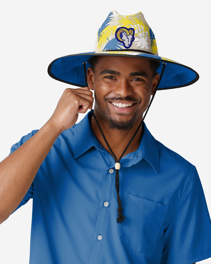 Los Angeles Rams Floral Printed Straw Hat FOCO - FOCO.com