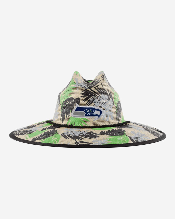 Seattle Seahawks Floral Printed Straw Hat FOCO - FOCO.com