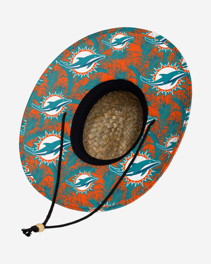 Miami Dolphins Floral Straw Hat FOCO - FOCO.com