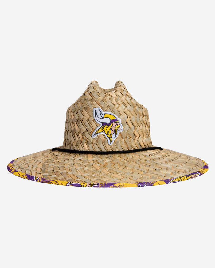 Minnesota Vikings Floral Straw Hat FOCO - FOCO.com