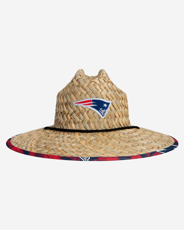 New England Patriots Floral Straw Hat FOCO - FOCO.com