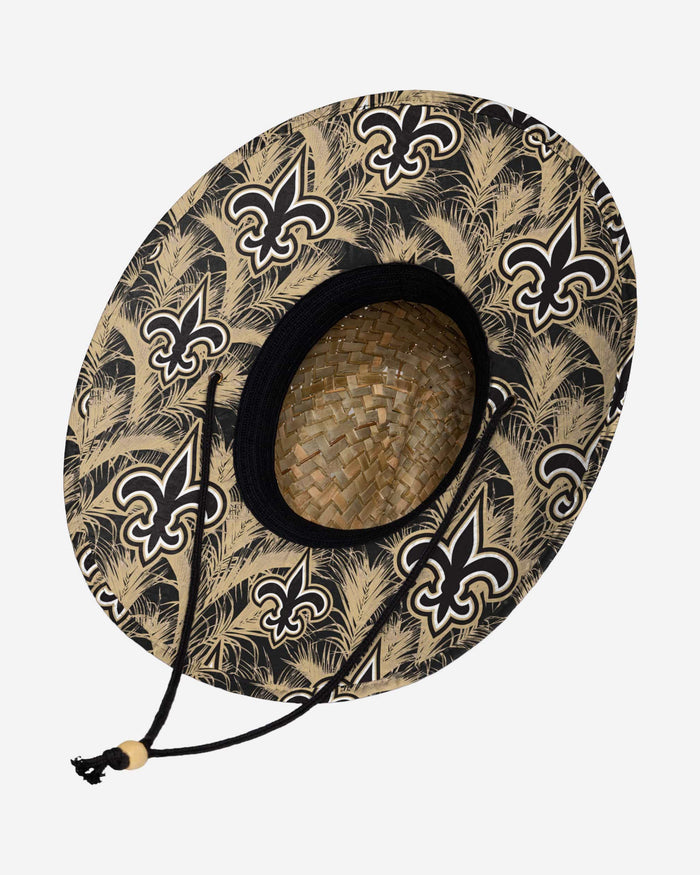 New Orleans Saints Floral Straw Hat FOCO - FOCO.com