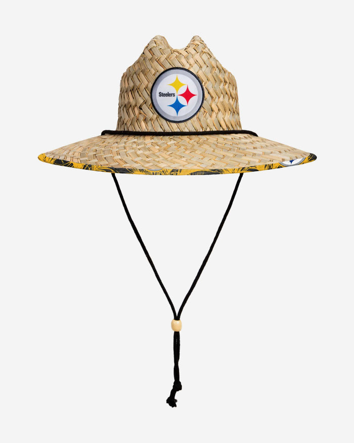 Pittsburgh Steelers Floral Straw Hat FOCO - FOCO.com