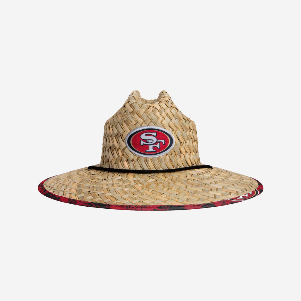 San Francisco 49ers Floral Straw Hat FOCO - FOCO.com