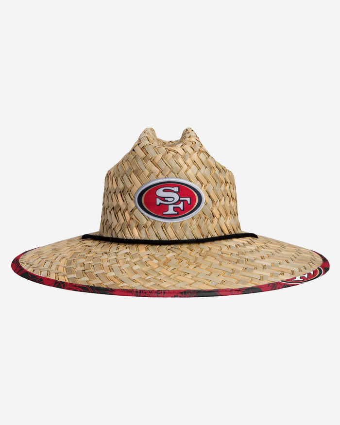 San Francisco 49ers Floral Straw Hat FOCO - FOCO.com