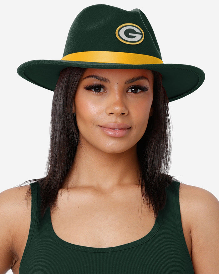 Green Bay Packers Team Color Fedora FOCO - FOCO.com