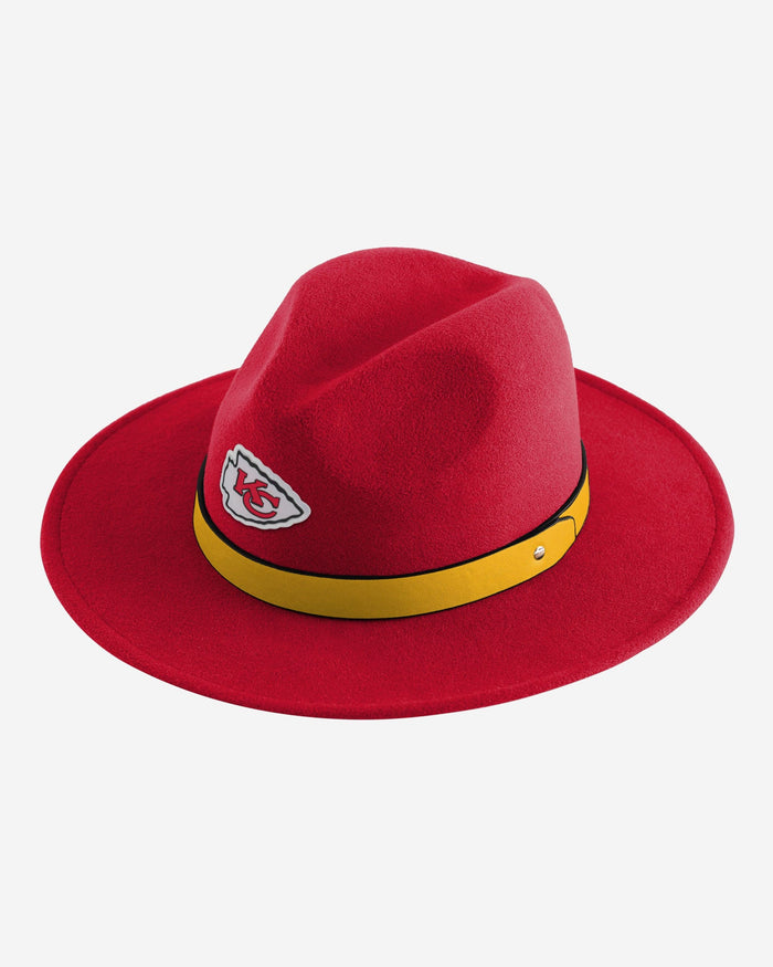 Kansas City Chiefs Team Color Fedora FOCO - FOCO.com