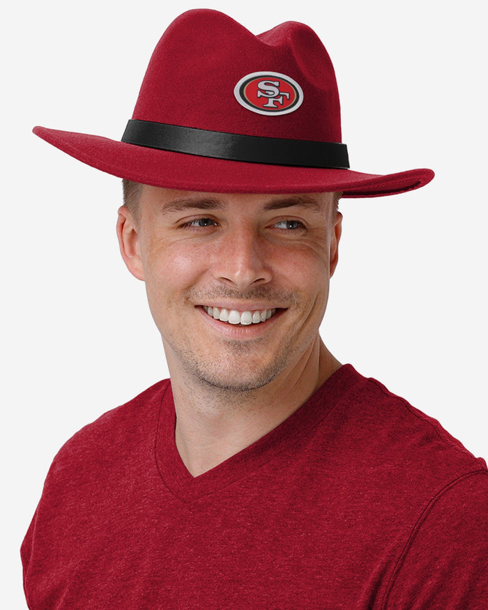 San Francisco 49ers Team Color Fedora FOCO - FOCO.com