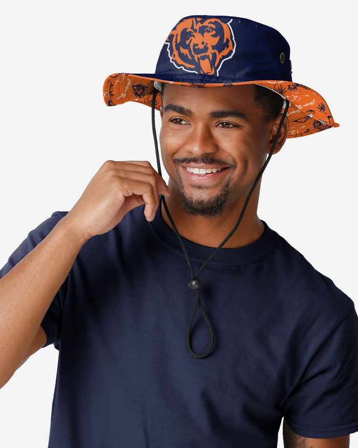 Chicago Bears Cropped Big Logo Hybrid Boonie Hat FOCO - FOCO.com