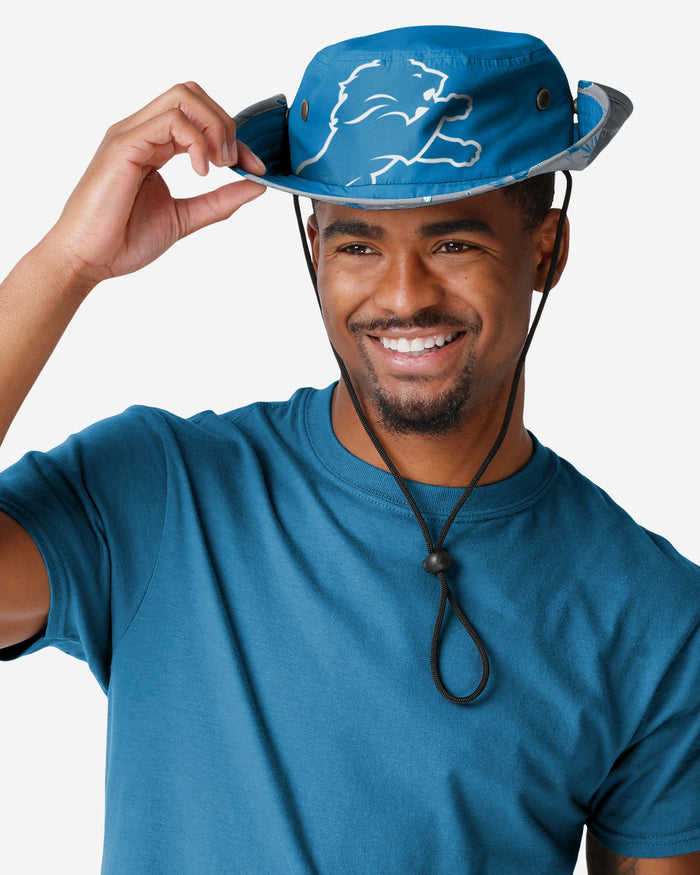 Detroit Lions Cropped Big Logo Hybrid Boonie Hat FOCO - FOCO.com