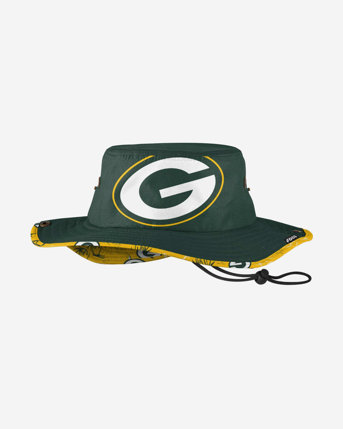 Green Bay Packers Cropped Big Logo Hybrid Boonie Hat FOCO - FOCO.com