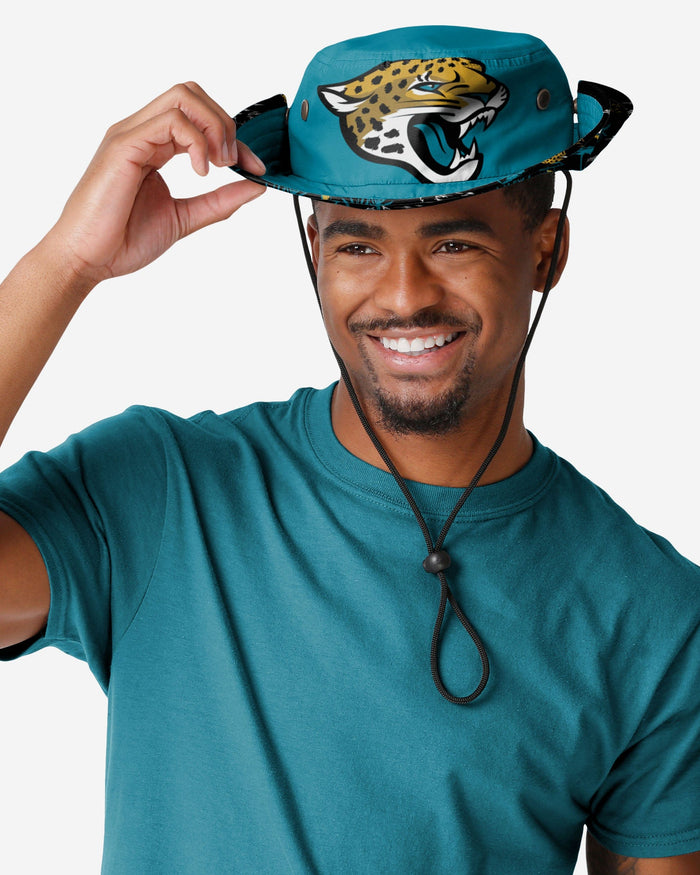 Jacksonville Jaguars Cropped Big Logo Hybrid Boonie Hat FOCO - FOCO.com