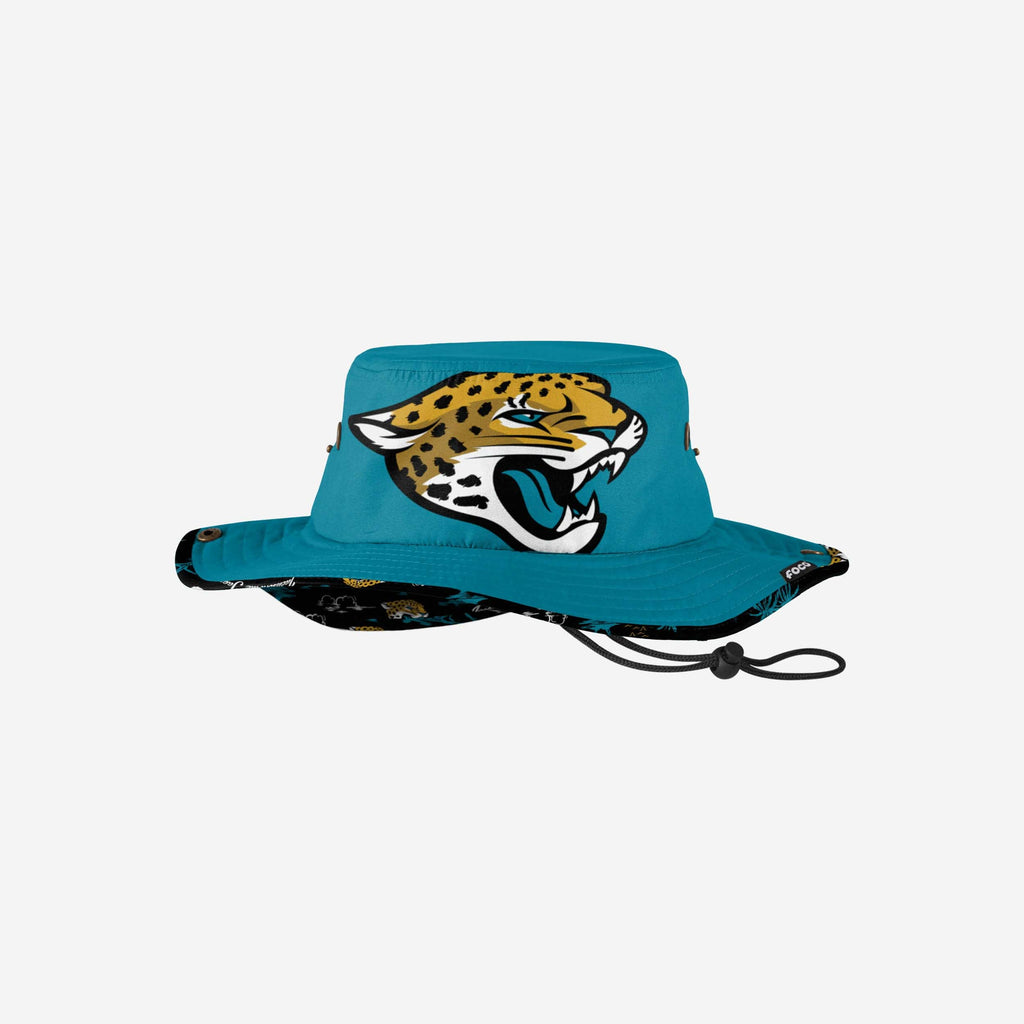 Jacksonville Jaguars Cropped Big Logo Hybrid Boonie Hat FOCO - FOCO.com