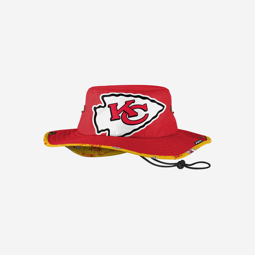 Kansas City Chiefs Cropped Big Logo Hybrid Boonie Hat FOCO - FOCO.com