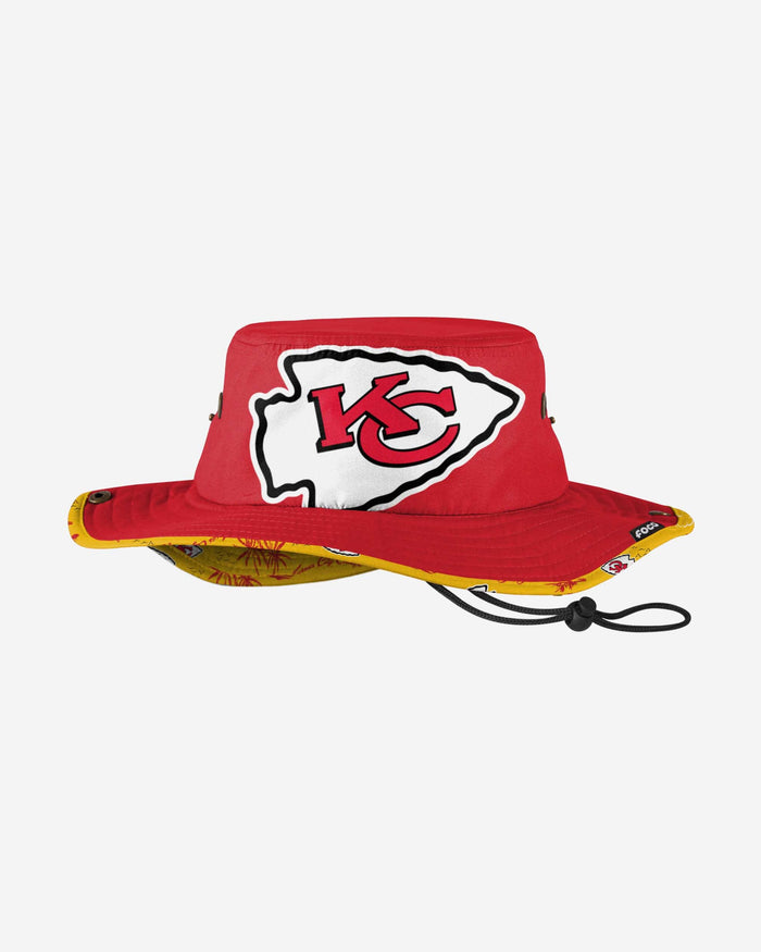 Kansas City Chiefs Cropped Big Logo Hybrid Boonie Hat FOCO - FOCO.com