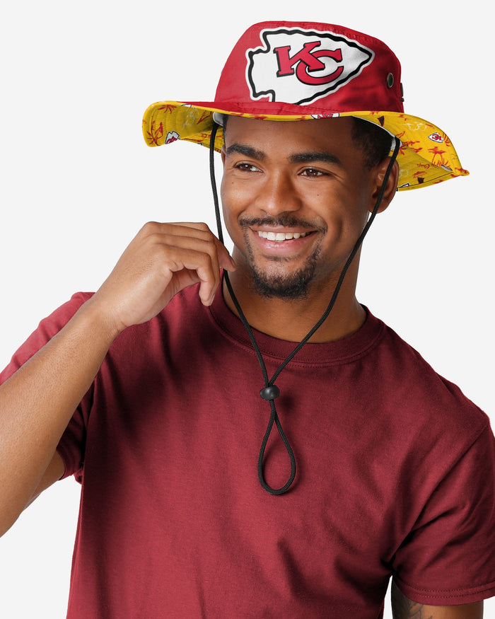 Kansas City Chiefs Cropped Big Logo Hybrid Boonie Hat FOCO - FOCO.com