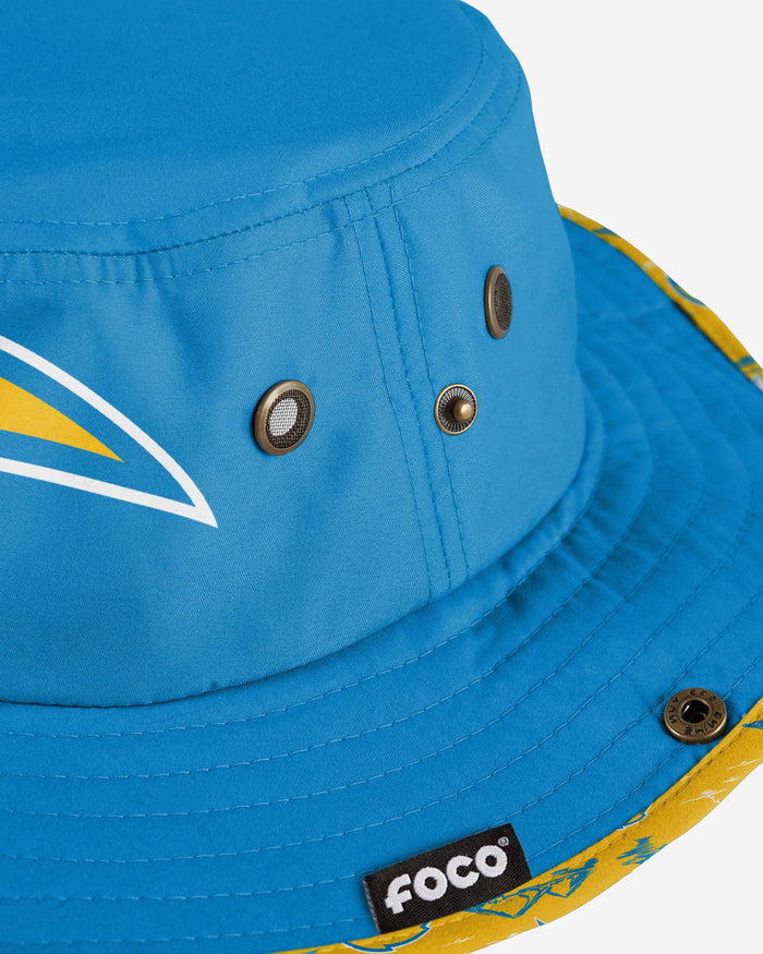 Los Angeles Chargers Cropped Big Logo Hybrid Boonie Hat FOCO - FOCO.com