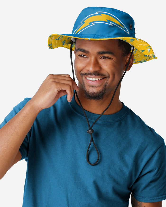 Los Angeles Chargers Cropped Big Logo Hybrid Boonie Hat FOCO - FOCO.com