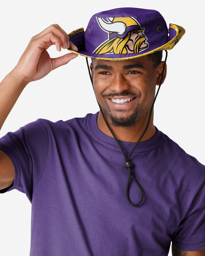 Minnesota Vikings Cropped Big Logo Hybrid Boonie Hat FOCO - FOCO.com