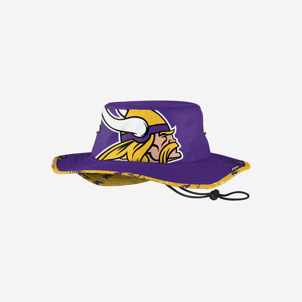 Minnesota Vikings Cropped Big Logo Hybrid Boonie Hat FOCO - FOCO.com