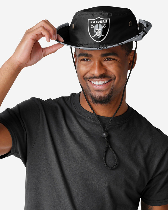 Las Vegas Raiders Cropped Big Logo Hybrid Boonie Hat FOCO - FOCO.com