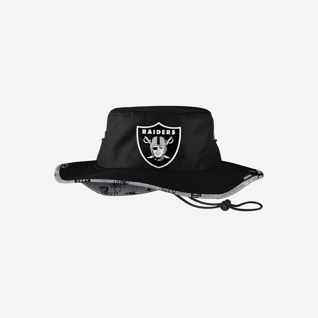 Las Vegas Raiders Cropped Big Logo Hybrid Boonie Hat FOCO - FOCO.com