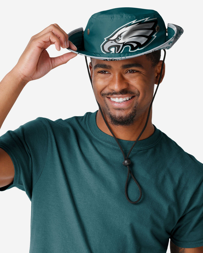 Philadelphia Eagles Cropped Big Logo Hybrid Boonie Hat FOCO - FOCO.com