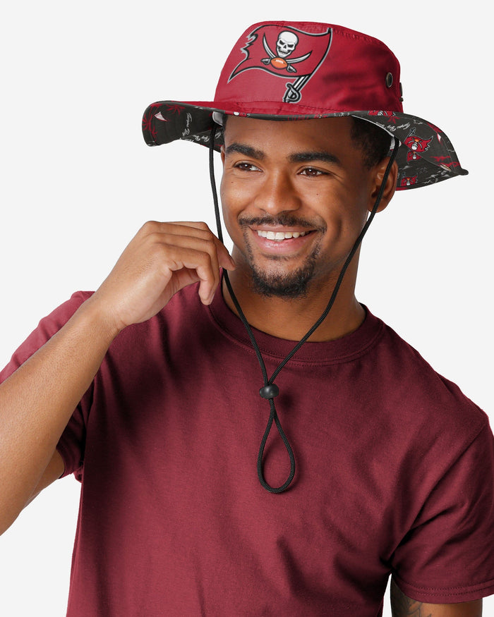 Tampa Bay Buccaneers Cropped Big Logo Hybrid Boonie Hat FOCO - FOCO.com