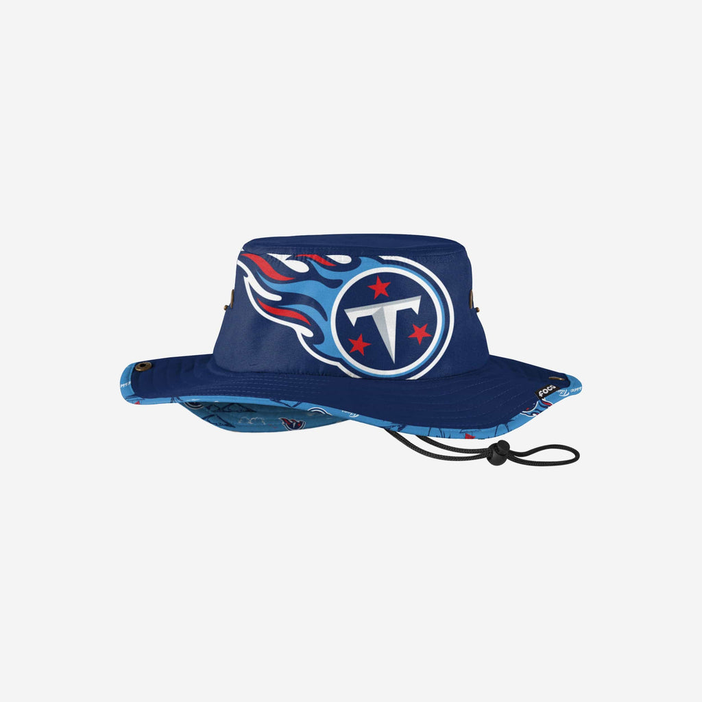 Tennessee Titans Cropped Big Logo Hybrid Boonie Hat FOCO - FOCO.com