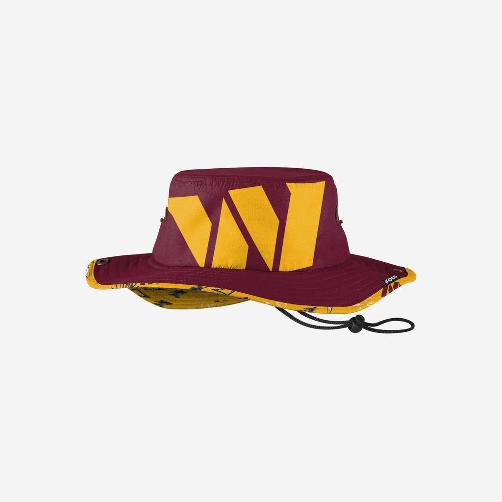 Washington Commanders Cropped Big Logo Hybrid Boonie Hat FOCO - FOCO.com