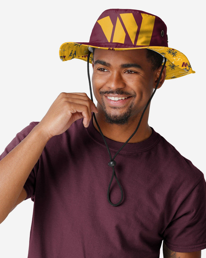 Washington Commanders Cropped Big Logo Hybrid Boonie Hat FOCO - FOCO.com