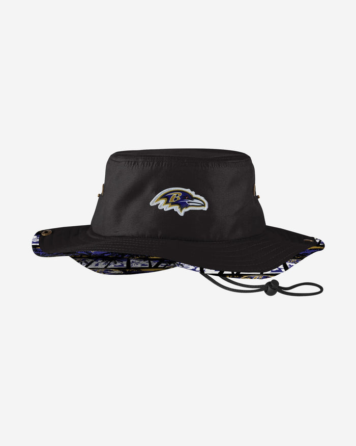 Baltimore Ravens Solid Hybrid Boonie Hat FOCO - FOCO.com