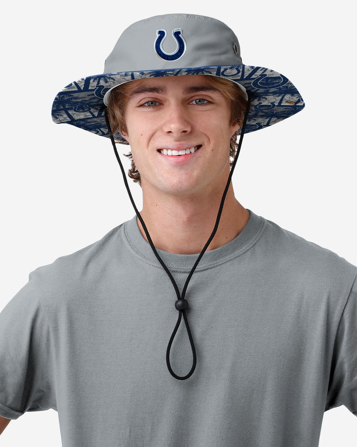 Indianapolis Colts Solid Hybrid Boonie Hat FOCO - FOCO.com