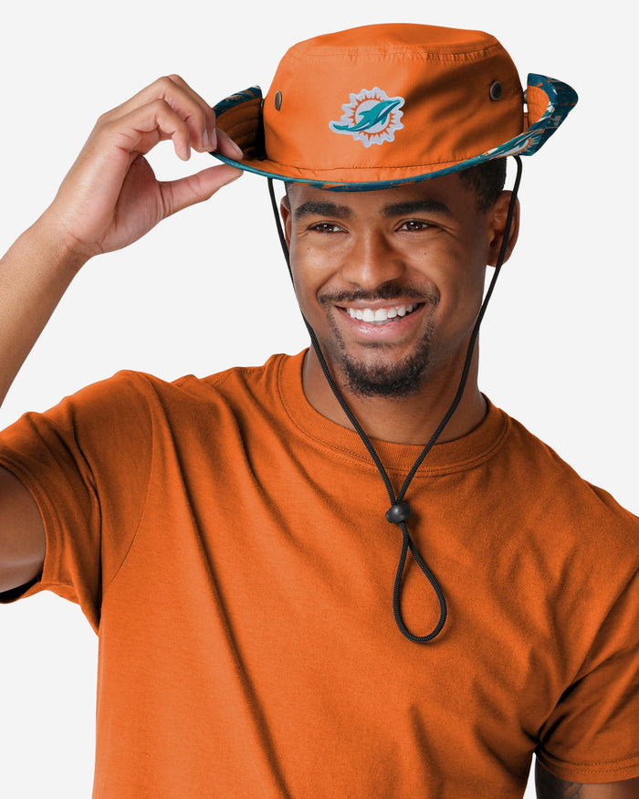 Miami Dolphins Solid Hybrid Boonie Hat FOCO - FOCO.com