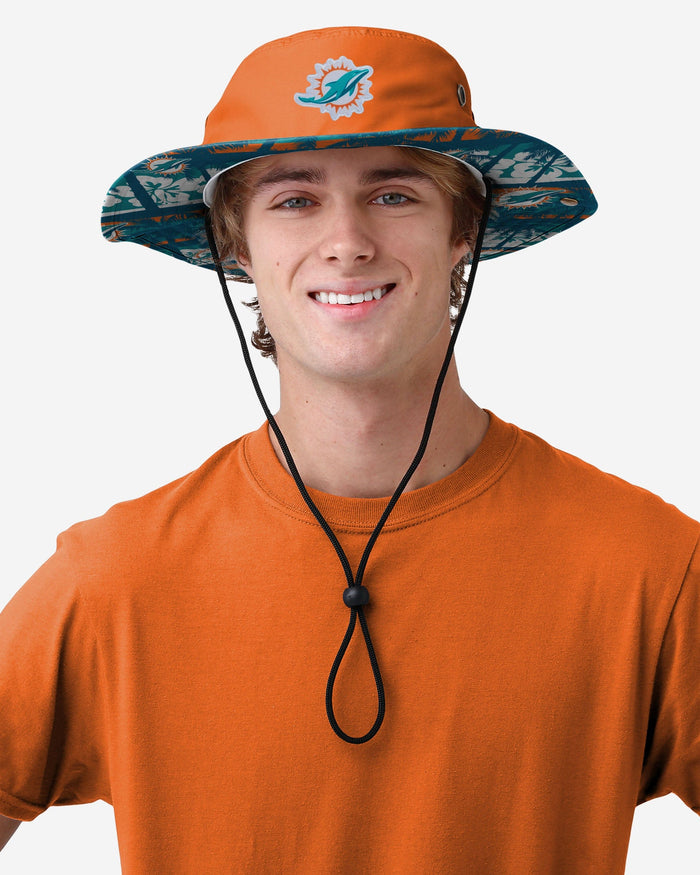 Miami Dolphins Solid Hybrid Boonie Hat FOCO - FOCO.com