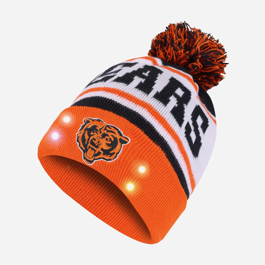 Chicago Bears Snow Stealer Light Up Beanie FOCO - FOCO.com