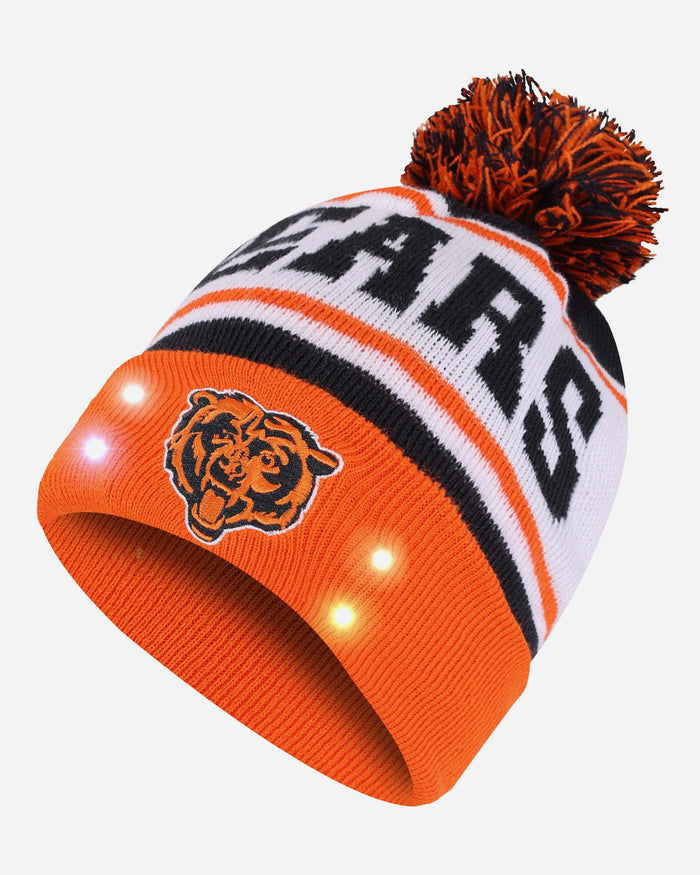 Chicago Bears Snow Stealer Light Up Beanie FOCO - FOCO.com