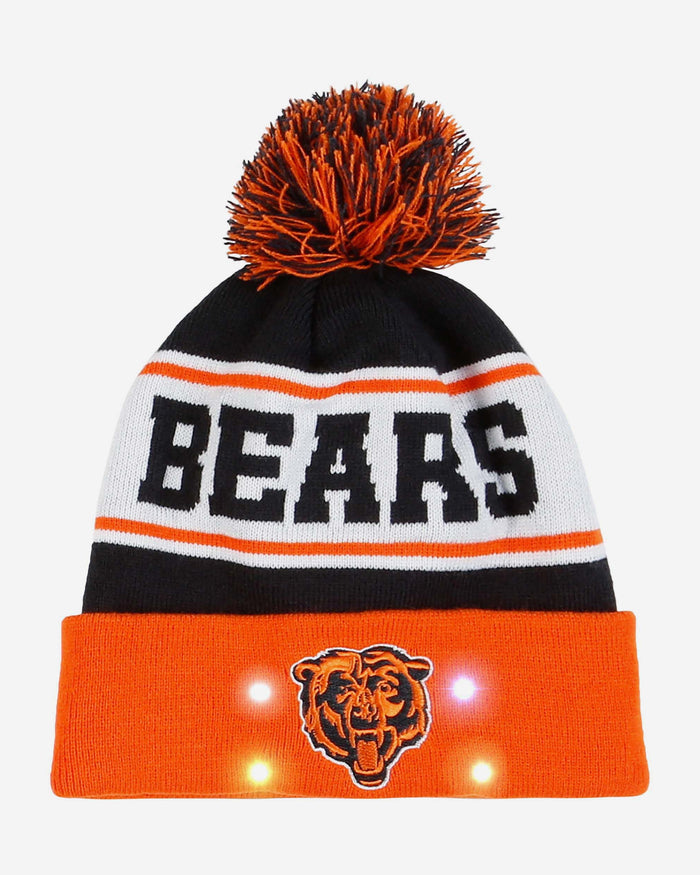 Chicago Bears Snow Stealer Light Up Beanie FOCO - FOCO.com