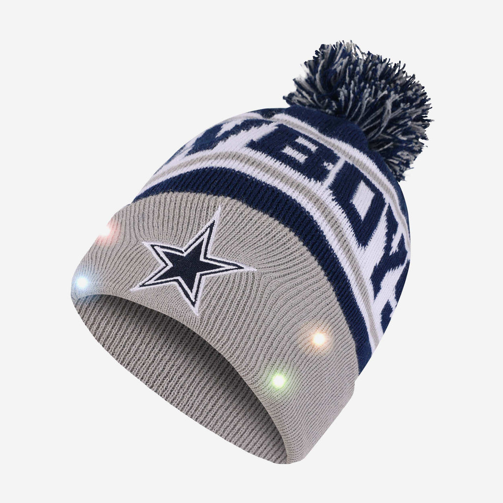 Dallas Cowboys Snow Stealer Light Up Beanie FOCO - FOCO.com